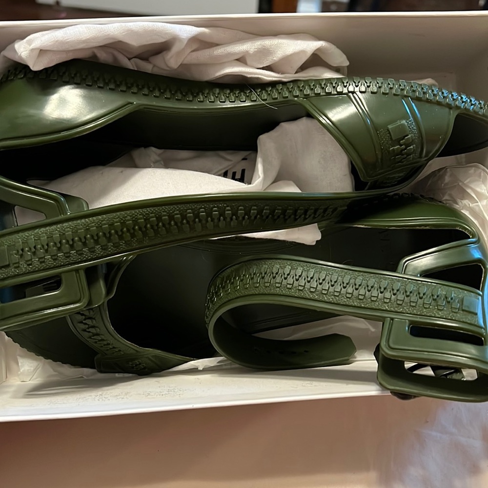 Olive green Givenchy gladiator sandals. Perfect condition.